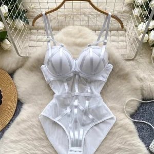 Body sexy en partie transparent