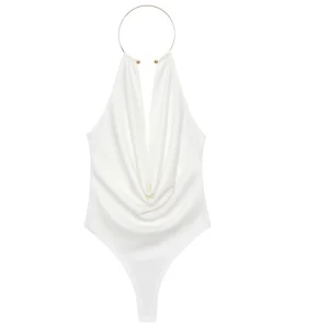 body sexy blanc pour femme